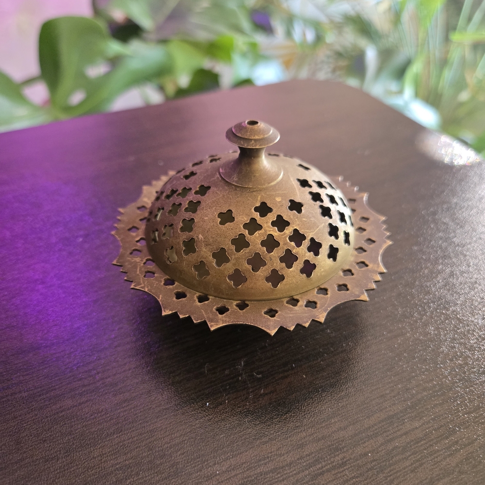 Antique Brass Incense Holder